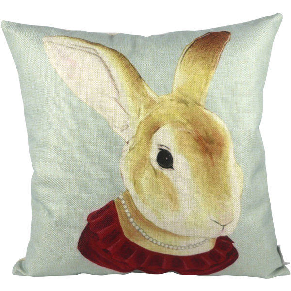 Pal Fabric Mrs Rabbit Throw Pillow & Reviews Wayfair